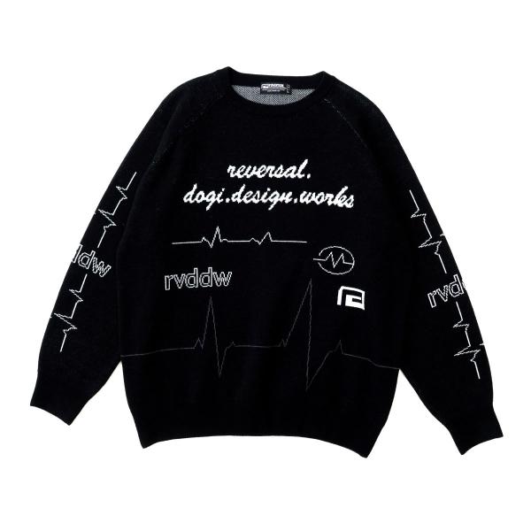 reversal/リバーサル ニットクルーネック セーター ECG HIGH GAUGE KNIT ...