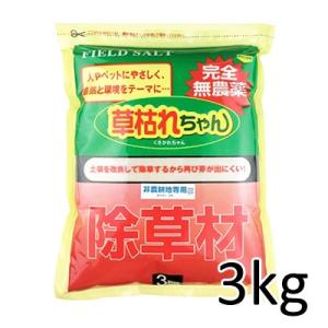 旭東 [草枯れちゃん 3kg] 除草剤 除草材 完全無農薬 墓地の除草に 人体に無害で安全性が高いです｜gas