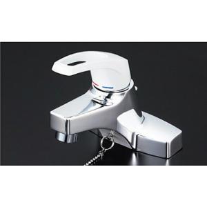 SANEI ツーホールシングルレバー洗面混合栓 K57C-13 水栓金具 洗面用水