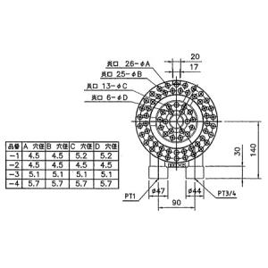 業務用(工業用)中華バーナー(直径210mm)...の詳細画像1