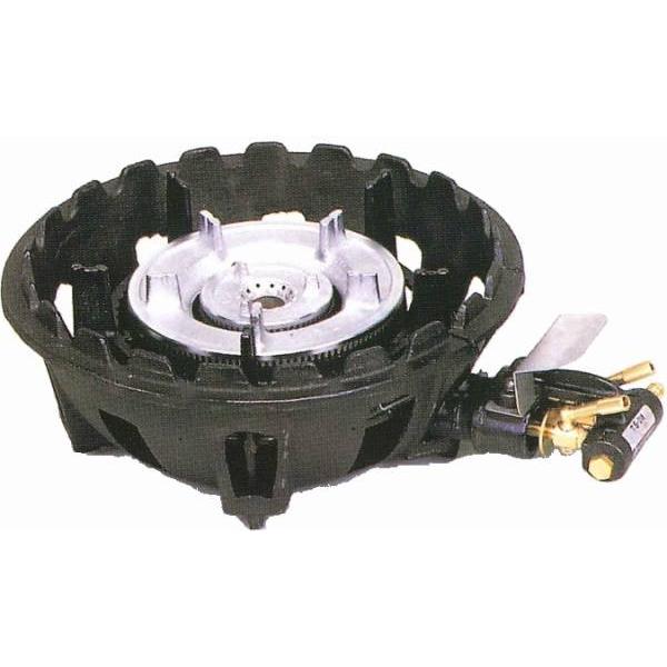 タチバナ製作所 ハイカロリー ガス鋳物コンロ 二重卓上用 TS-218 底枠付/パイロット無し