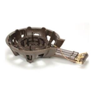 タチバナ製作所 穴あき ガス鋳物コンロ 三重 TS-330 底枠付/パイロット