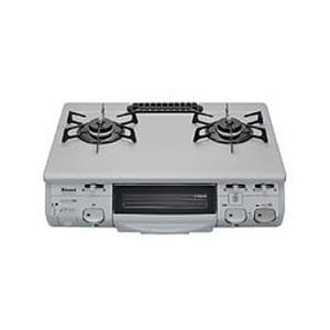 リンナイ Kge661fts Sl R ガスコンロ ガステーブル シルバー Kge 661fts お洒落 フッ素天板 水有片面焼