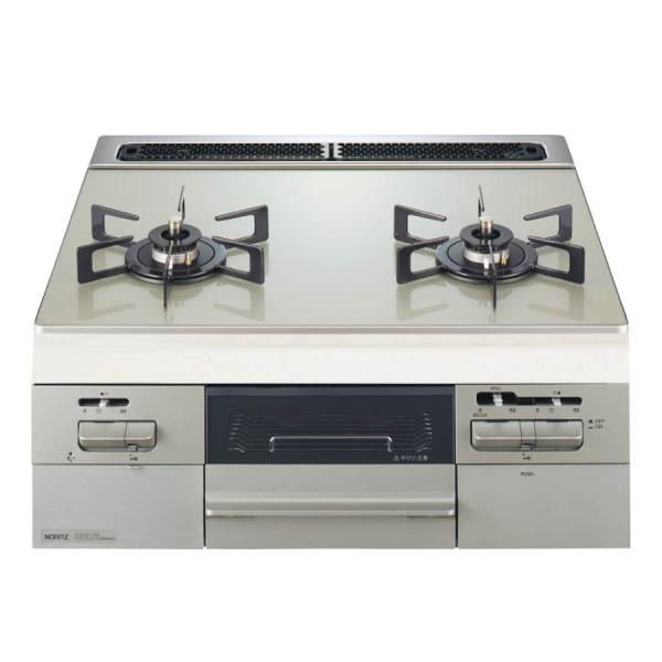 ノーリツ ビルトインコンロ N2WV8RWTP2SI Fami[2口] ファミ 60cm幅