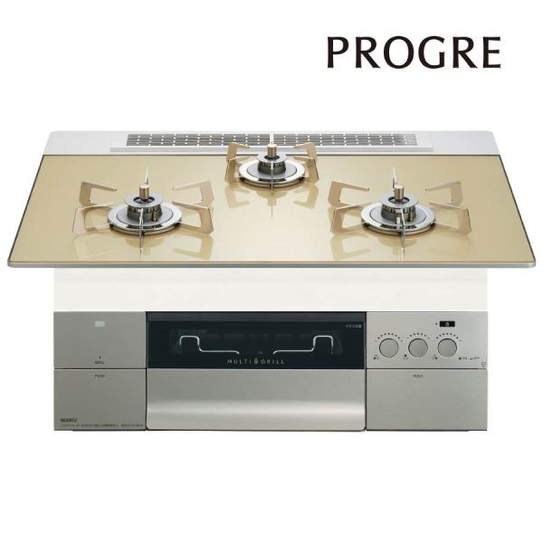ノーリツ ビルトインコンロ N3S23PWASFSTESC PROGRE プログレ 75cm幅 FL...