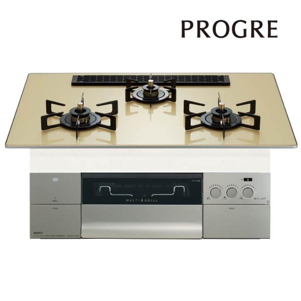 ノーリツ ビルトインコンロ N3S25PWASFSTEC PROGRE プログレ 75cm幅 S・F...