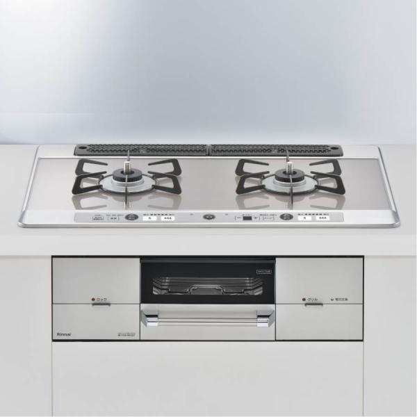 リンナイ ビルトインコンロ RHS721W26S13RAV(L/R) 75cm幅ガラストップ Ude...