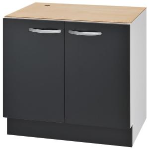 ノーリツ システムキッチン用 両開扉収納庫 NLA6030 ブラック
