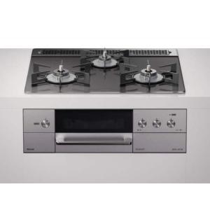 【当店工事ご利用限定】RHS31W31E15RCSTW リンナイ デリシア 操作部液晶付き トップ幅60cm・ツイードシルバーガラス60cmトップ  コンロ+オーブン設置タイプ