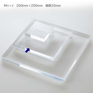 ディスプレイ用 アクリル ステージ Lサイズ 300mm×300mm 板厚20mm 高級