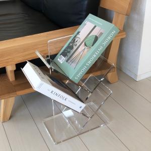 アクリル サイドテーブル マガジンラック 幅45cm×奥行20cm×高さ40cm