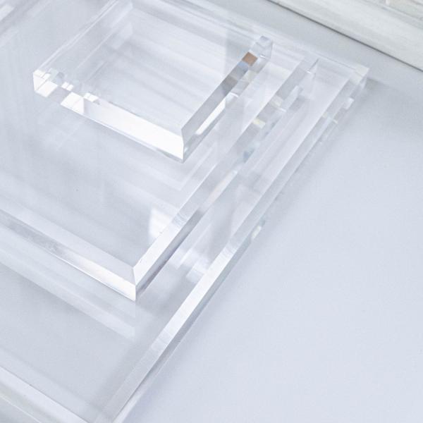 ディスプレイ用 アクリル ステージ 【 テーパー仕様 】 L+サイズ 350mm×350mm 板厚2...