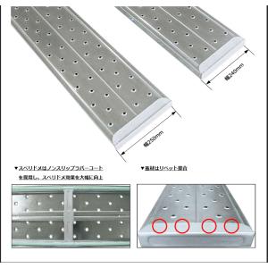 鋼製足場板 CLT3025 幅250mm 全長3m 5枚 プラチナプレート ※個人宅は