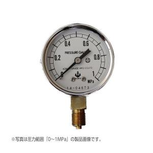 木幡計器製作所 圧力計 φ60/A型 AT 1/4 60 (0-0.25MPa) : 工事資材通販