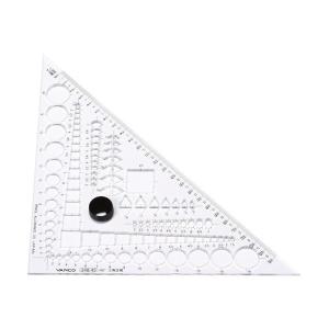 三角定規45°テンプレートプラス(バンコ・348-45) 3mm厚