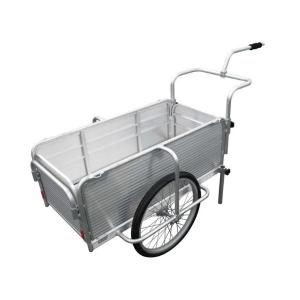 直送品】 昭和ブリッジ オールアルミ製折りたたみ式リヤカー SMC-3
