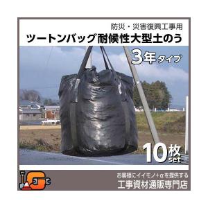 前田工繊 耐候性大型土のう ツートンバッグ (2t用) 1年対応タイプ 10枚 