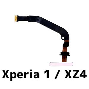 Xperia XZ4 / 1 指紋センサー シルバー グレー 銀 白 / エクスペリア ワン 修理 ...