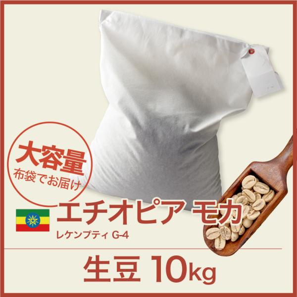 生豆 コーヒー 10kg モカ レケンプティ G-4 エチオピア 送料無料 大山珈琲