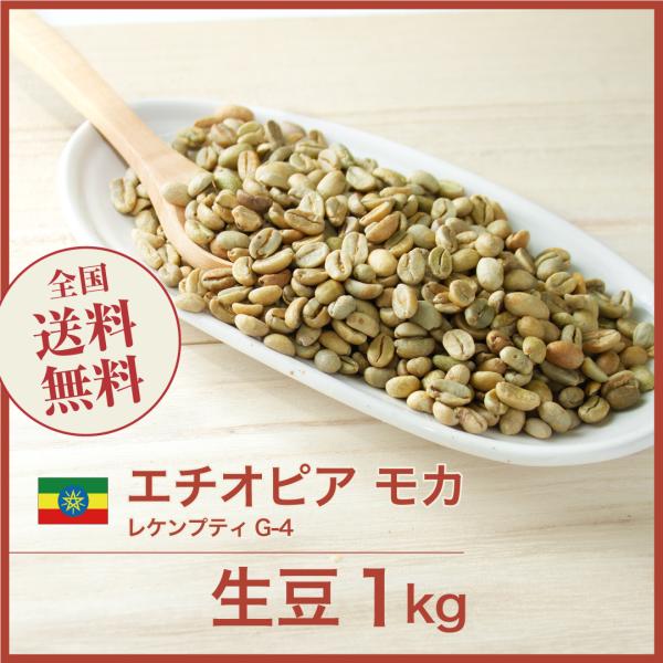 生豆 コーヒー 1kg モカ レケンプティ G-4 エチオピア 送料無料 大山珈琲