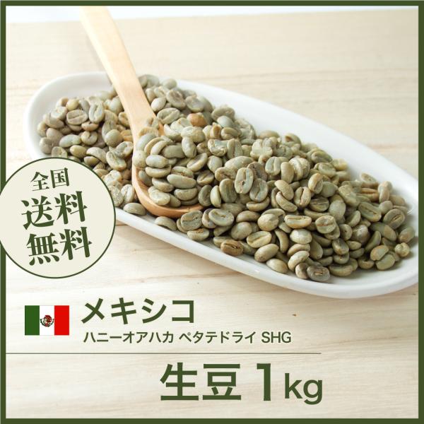 生豆 コーヒー 1kg メキシコ ハニーオアハカ ペタテドライ SHG 送料無料 大山珈琲