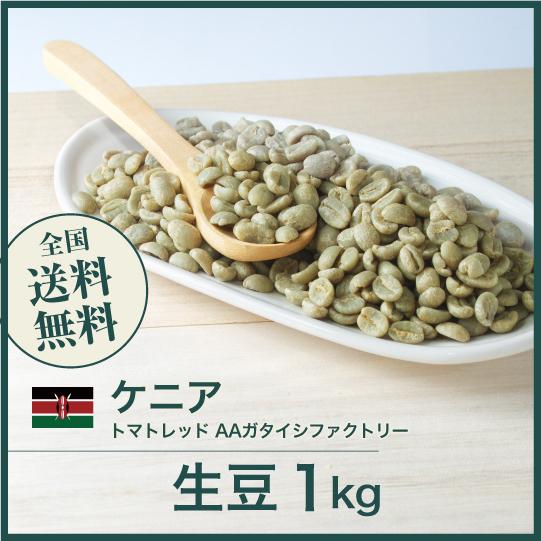 生豆 コーヒー 1kg ケニア トマトレッド AAガタイシファクトリー ポイント利用