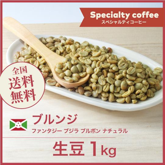 生豆 コーヒー 1kg ブルンジ ファンタジー ブジラ ブルボン ナチュラル 送料無料 大山珈琲