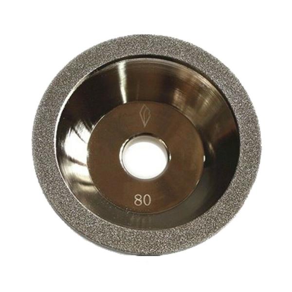 #80 直径 100mm 高さ 35mm 銀色 電着ダイヤモンドカップホイール 皿型 研磨用