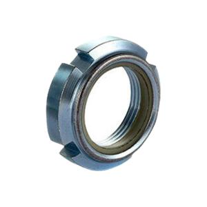 M40 x 1.5 ナイロンナット セルフロックナット 溝付き 丸ナット 緩み