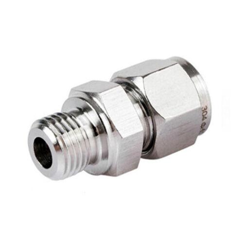 BSPP / G / PF 1/2&quot; x 3/8&quot; ステンレス鋼 カップリングアダプター 継手 継管