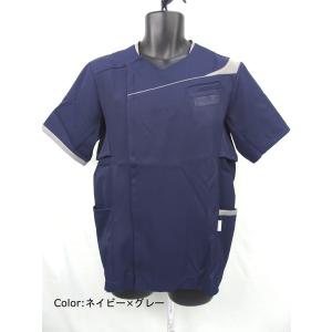 白衣 サイズ：M 男性スクラブ CHM854-0940 住商モンブラン(MONTBLANC)
