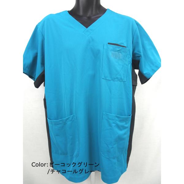 白衣 男女スクラブ サイズ：3L 72-724 住商モンブラン（MONTBLANC）