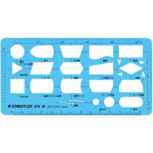 ステッドラー テンプレート コンピューター定規 ST976-06 ※メール便対応可｜gazai-yh