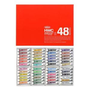 透明水彩絵の具　HWC　48色セット　ホルベイン｜gazaiya1