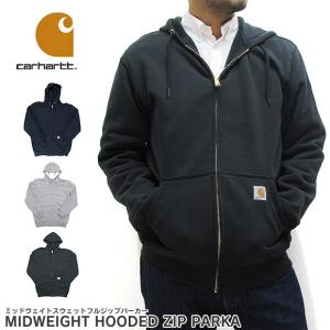 カーハート Carhartt メンズ パーカー ジップパーカー K122 ミッドウェイト スウェット ジップアップパーカー