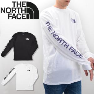 ノースフェイス THE NORTH FACE 長袖 Tシャツ ロンT メンズ NF0A471K NF0A811P 袖 ロゴ TNF SLEEVE HIT TEE ブラック ホワイト【メール便配送】｜BELL