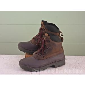 カナダ製 ソレル SOREL ビンテージ スノーブーツ ウィンターブーツ 茶 ブラウン メンズ 9 27cm X835｜gb-usedclothing