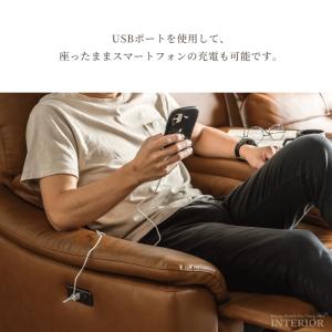 ソファー 電動ソファー 3人掛け 革張り 本革...の詳細画像4