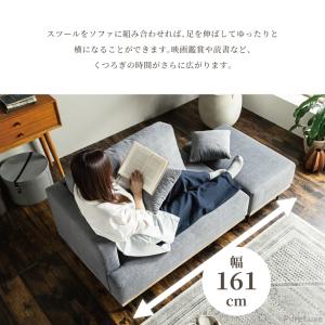 ソファ ソファー 2人掛け 幅161 161c...の詳細画像3