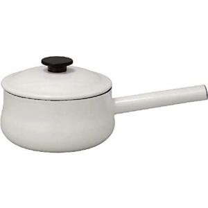 野田琺瑯 片手鍋 ソースパン ルーク 18cm ホワイト IH対応 1.8L LK-18N