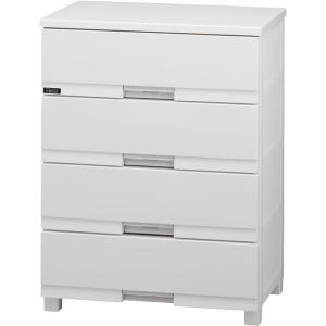 天馬 Tenma フィッツプラス プレミアム チェスト 4段 セラミックホワイト 幅65cm FP6504