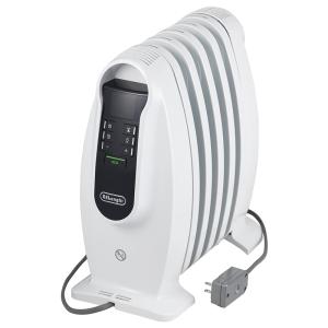 デロンギ DeLonghi オイルヒーター 小型 軽量 およそ3畳用 ピュアホワイト ブラック NJ0505E