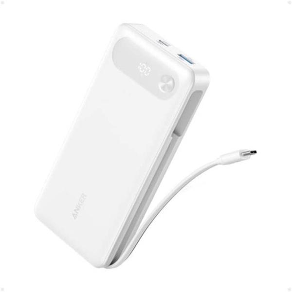 ANKER アンカー モバイルバッテリー A1383N21 10000mAh USB-Cケーブル一体...