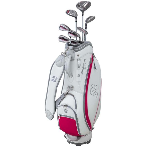BRIDGESTONE GOLF BG-100L キャディバッグ付 8本セット ピンク