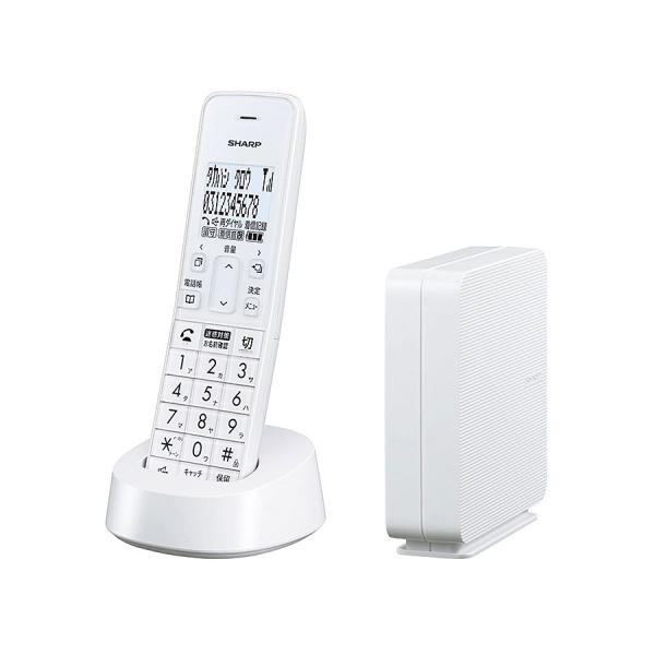 シャープ コードレス 電話機 JD-SF3CL-W ホワイト系