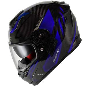 バイクヘルメット フルフェイス A-FORCE RSFLASH typeC カーボン/アルマイトブルー M-Slim NK576084｜gbft-online