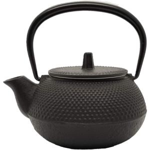 岩鋳 南部鉄器 お燗瓶（南部鉄瓶） 0.5L 平型 アラレ こげ茶