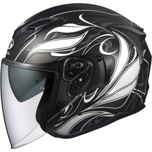 OGK KABUTO オージーケーカブト EXCEED ELFI ジェットヘルメット フラットブラック S バイク用 2104112｜gbft-online