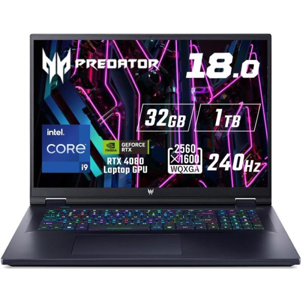 Acer エイサー Predator Helios 18 アビサルブラック ノートパソコン ノートP...