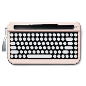 アイアス Ajax キーボード レトロ タイプライター風 ワイヤレス Bluetooth マルチペアリング Windows android ios PENNA Baby Pink